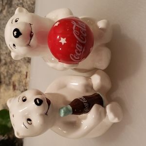 Coca cola bears salt and pepper shakers